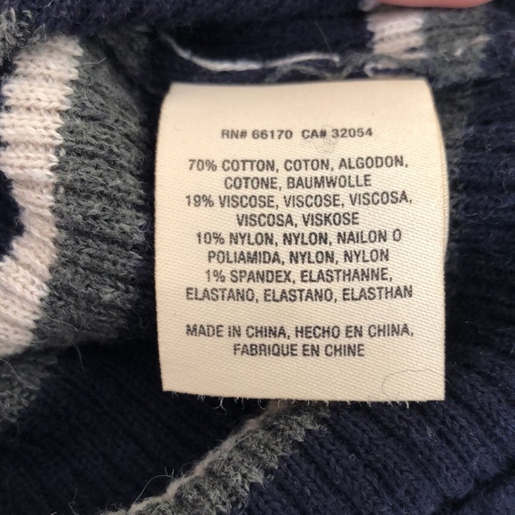 MOTH•Navy Striped Sweater - Picture 6 of 7